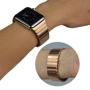 Correa de reloj con barra de resorte de liberación rápida, correa de muñeca de lujo de acero inoxidable dorado plateado de 42mm para <span class=keywords><strong>Iwatch</strong></span> <span class=keywords><strong>Apple</strong></span> Series10 46mm - Product Image 6