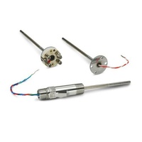 Sonde de température Rosemount 0065 PT100 RTD, 3 fils, 4 fils, montage à bride filetée pour transmetteur de température 644 248