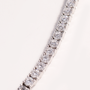 Pulsera de cadena tipo tenis de diamantes sintéticos de joyería fina personalizada para mujer, oro de 14K/18K, cultivados en laboratorio, para fiesta, boda, regalo, <span class=keywords><strong>tercera</strong></span> persona - Product Image 2