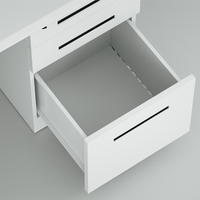Bureau de travail moderne en métal avec tiroirs pour le bureau à domicile, meubles de bureau, table de lecture et d'étude, panneau en acier, bureau de travail