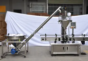 Linha de produção de máquina de embalagem de mistura de proteína em pó de chá matcha de enchimento de 500g
