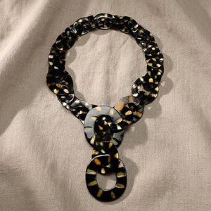 Collier unisexe en corne de buffle fait main du Vietnam, chaîne à maillons en forme de chiffres, écologique, pour mariage, anniversaire, fête, vente en gros, cadeau - Product Image 3