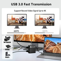Tarjeta Capturadora de Video Xput USB3.0 4K HDMI, Compatible con Grabación 1080P 4K para Transmisión en Vivo OBS, Dispositivo de Captura de Videojuegos