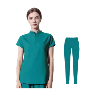 Ai-Mich tuta uniforme da infermiera di migliore qualità Set vendita calda ospedale all'ingrosso Logo personalizzato scrub scrub medico uniforme infermiera