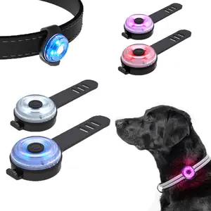 UMIONE Super Bright Pet Dog Cat Tag Lights Dog Night Walking Safety Lights IPX6 Waterproof Clip-On Pet Collar Lights