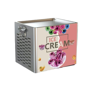 Electric Stainless Steel Small Bench Fried Ice Cream & <b>Yogurt</b> Machine Mini Ice Cream <b>Maker</b> - Product Image 1