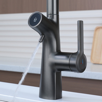 Robinet de cuisine ELOILO 3-en-1 à poignée unique avec douchette extractible, mitigeur avec cartouche céramique, design moderne, garantie 3 ans