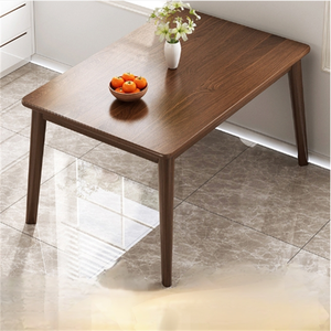 <span class=keywords><strong>Set</strong></span> Tavolo e Sedie da Pranzo in Legno Massello Stile Fattoria dal Design Moderno per Appartamenti e Hotel - Product Image 1