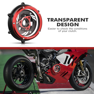 Coperchio frizione trasparente niceckc piastra di pressione per molla per <span class=keywords><strong>Ducati</strong></span> <span class=keywords><strong>1199</strong></span> <span class=keywords><strong>Panigale</strong></span> R 2013-2017 955 <span class=keywords><strong>Panigale</strong></span> V2 2020-2024 - Product Image 3