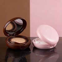 Boîtier cosmétique en plastique personnalisé de 15g pour fond de teint, crème BB et correcteur, avec miroir