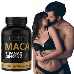 สารสกัดจากรากมาคาและโสมคุณภาพสูงจากโรงงานผู้ผลิต (OEM) 60 แคปซูล ยาเม็ดมาคาเพิ่มพลังงานสำหรับผู้ใหญ่ ปรับสมดุลฮอร์โมน - Product Image 1