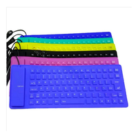 Clavier filaire pliable 85 touches multi-langues, étanche, pour jeux, bureau, cadeaux, clavier filaire USB universel