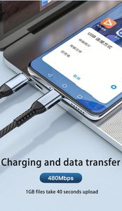 Wholesale 100W USB C 3.0 Nylon Braided <b>Cable</b> 480Mbps Type-c to Type c 1M 3ft Fast <b>Charging</b> <b>Cable</b> for Iphone to Android - Product Image 4