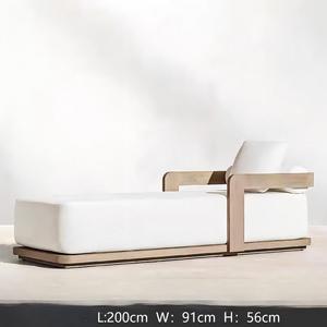 Chaises longues d'extérieur modernes, mobilier de piscine, chaise longue de plage, lit de jardin, chaise longue de patio pour hôtel et villa - Product Image 6
