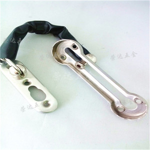 Cadena de Seguridad Antirrobo de Acero Inoxidable para Puerta, con Cuero, Diseño Moderno y Simple, para Protección de Habitaciones de Hotel, Suzhou Science Popularization - Product Image 3
