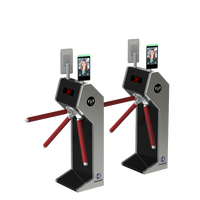 Tourniquet vertical KMS en acier inoxydable avec contrôle d'accès par reconnaissance faciale et lecteur de cartes RFID pour station de métro