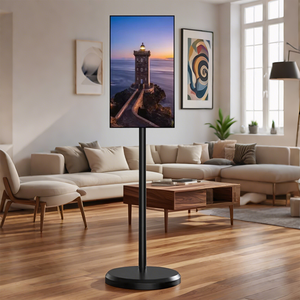 Para Cosun 32 pulgadas portátil para <span class=keywords><strong>LG</strong></span> pantalla interactiva inteligente interior inteligente con pantalla táctil móvil inalámbrico para ascensor - Product Image 6