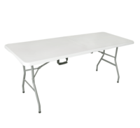 6FT prix moins cher salle à manger événement 1.8 M rectangle extérieur table pliante en plastique