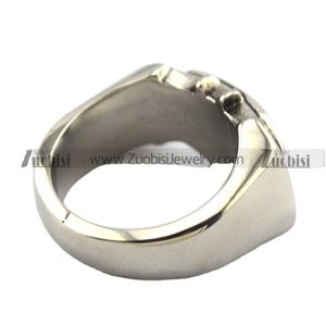 Anillo de Dedo de Acero Inoxidable Plateado con Símbolo de <span class=keywords><strong>Superman</strong></span> Grabado, Estilo Vintage, Joyería de Moda, Chapado en Oro - Product Image 3