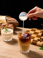 Tasse à café en verre blanc sans plomb, élégante et tendance, idéale pour l'Instagram, avec motif nœud papillon, pour Americano et lait