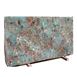 Biệ<span class=keywords><strong>t</strong></span> thự trang trí nội thấ<span class=keywords><strong>t</strong></span> sang trọng đá <span class=keywords><strong>t</strong></span>ự nhiên đánh bóng gạch slab <span class=keywords><strong>t</strong></span>ường gạch Amazonit Turquoise Granite Backlit Amazonit màu xanh lá cây đá cẩm thạch - Product Image 1