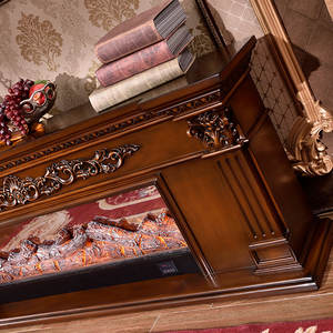 Cheminée électrique avec souffleur d'air, puissance 1500W, pour usage domestique ou hôtelier, effet feu de bois - Product Image 6