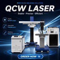 Machine de soudage laser QCW, équipement de soudage laser à fibre portatif pour le soudage de tôles métalliques