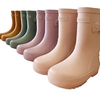 Bottes de pluie pour enfants les plus recherchées, légères, en caoutchouc naturel recyclable, pour l'automne et l'hiver, vendues en gros