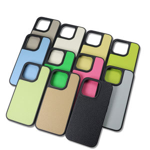 Cover per telefono cellulare custodie in pelle Plain Lichee per <span class=keywords><strong>iPhone</strong></span> 17 16 15 <span class=keywords><strong>11</strong></span> 12 13 Max <span class=keywords><strong>custodia</strong></span> <span class=keywords><strong>protettiva</strong></span> morbida per 14 Pro 17Air - Product Image 1