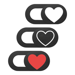 Motif d'amour objectif de caméra <span class=keywords><strong>Web</strong></span> Cam couverture téléphone portable anti-espion diapositive Logo personnalisé PC Blister carte OEM universel Webcam couverture de confidentialité - Product Image 5
