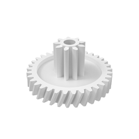 Prix bon marché haute qualité usinage personnalisé CNC en plastique ABS nylon peek pom gear double engrenage en plastique