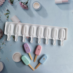 <span class=keywords><strong>Moule</strong></span> à glace en Silicone de qualité alimentaire, 8 trous, Cube de glace, <span class=keywords><strong>moule</strong></span> à Popsicle avec bâtonnets, Dessert, <span class=keywords><strong>moule</strong></span> à gâteau <span class=keywords><strong>Magnum</strong></span>, fabricant de crème glacée - Product Image 4