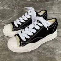 Chaussures basses en toile noires pour hommes MMY de la marque de créateur Mason Peterson OG, chaussures décontractées pour hommes Maison MIHARA YASUHIRO MMY