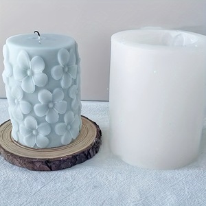 Candle Mold Pillar Floral Design For DIY Candle Making Home Decoration - Product Image 3
