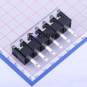 KF48H-9.5-6P Barrier Terminal Block Through hole Component (THT),P=9.5mm Connector With Cover Plate 9.5mm 1x6P Straight Pin - Product Image 2