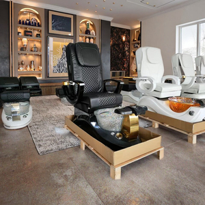 เก้าอี้นวดซาลอนความถี่สูงแบบปรับแต่งได้ พร้อมฟังก์ชั่นแช่เท้าแบบวอร์เท็กซ์ และตัวเลือกสีหลากหลาย - Product Image 1