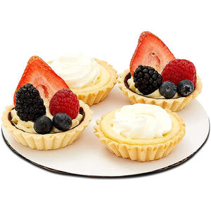 מותאם אישית לוגו לבן מאפה מאפיית בסיס מיני חד פעמי עגול עוגת לוח נייר מגש - Product Image 5