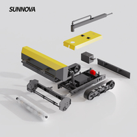 SUNNOVA L3 Petit robot nettoyeur solaire pour toitures difficiles d'accès, portable, utilisation simple, une personne