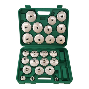 Outils de garage automobile Réparation de voiture Jeu de clés à filtre à huile à plusieurs coupes 25PC Jeu de clés à douille pour capuchon de filtre à huile - Product Image 1