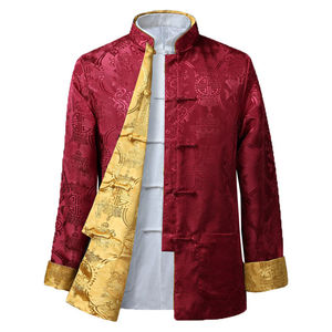 Camicia con Drago Cinese per Uomo, Giacche Kung Fu, Abito Tradizionale Cinese per Capodanno, Abbigliamento Hanfu Maschile - Product Image 6