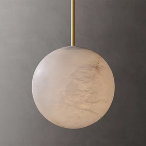 Lampadario RHOEM in Alabastro Intagliato <span class=keywords><strong>a</strong></span> Mano, Decorazione di Lusso per Soggiorno, Villa, <span class=keywords><strong>Camera</strong></span> <span class=keywords><strong>da</strong></span> <span class=keywords><strong>Letto</strong></span> - Product Image 3