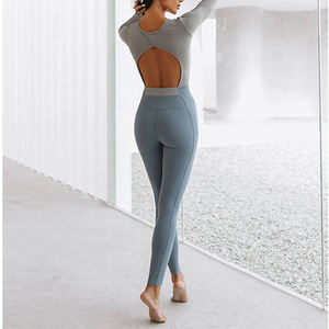 <span class=keywords><strong>Abbigliamento</strong></span> Yoga Personalizzato, Tuta Sportiva Intera da Donna, Set per Allenamento in Palestra, Tuta Intera da Yoga - Product Image 3