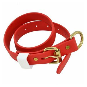 Collar de Adiestramiento Táctico para Perros de Cuero de Calidad, Ajustable, Impermeable, de Color Sólido, PVC, Tienda en Línea - Product Image 4