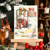 10 feuilles par paquet, matériel de la série Histoires d'hiver de Noël, décorations sur le thème de Noël