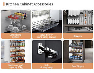 George Group Armoires de cuisine modulaires modernes personnalisées Conceptions personnalisées Ensemble étanche de carcasses en bois massif - Product Image 6