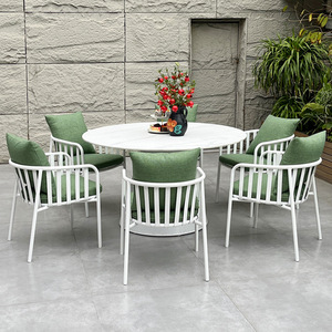 Set da Giardino 6 Pezzi con <span class=keywords><strong>Tavolo</strong></span> da Pranzo Retrattile e <span class=keywords><strong>Sedie</strong></span> per Esterni - Product Image 6