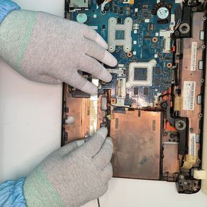 Guantes DE TRABAJO recubiertos de PU ESD Guantes antiestáticos de fibra de carbono ESD PU Top Fit Guante para uso en laboratorio - Product Image 6