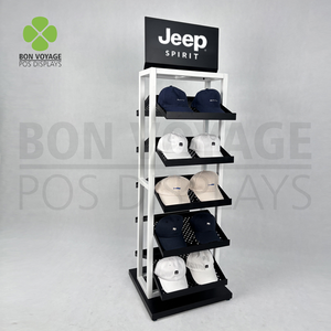 Hochwertiger kunden spezifischer Bodenst änder aus Metall für Baseball mützen - Product Image 3