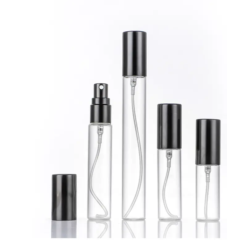 Özel plastik boş Mini parfüm kalemi şekli ince sis sprey şişesi