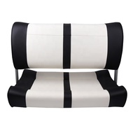 Chaise de conduite marine convertible avant et arrière étanche et protection solaire double siège pour yacht/hors-bord
